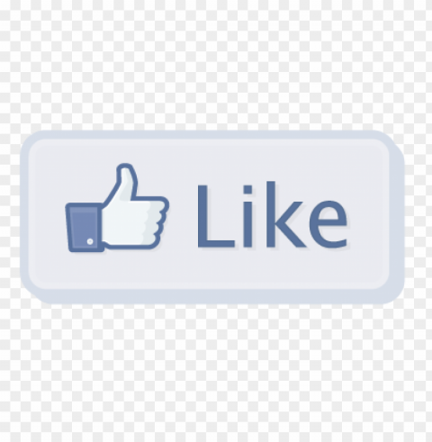 facebook like button vector download free Isolated Item on HighResolution Transparent PNG