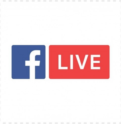 facebook live logo vector download Isolated Icon on Transparent Background PNG