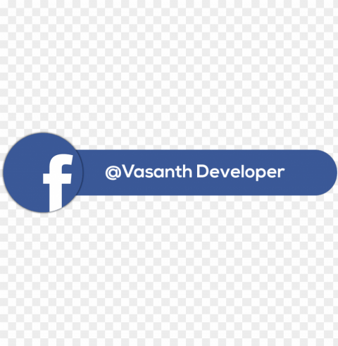 facebook - lower third facebook PNG Graphic with Clear Background Isolation