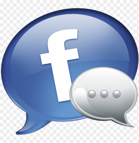 facebook messenger icon 6 - 3d facebook messenger icon PNG transparent graphics for projects