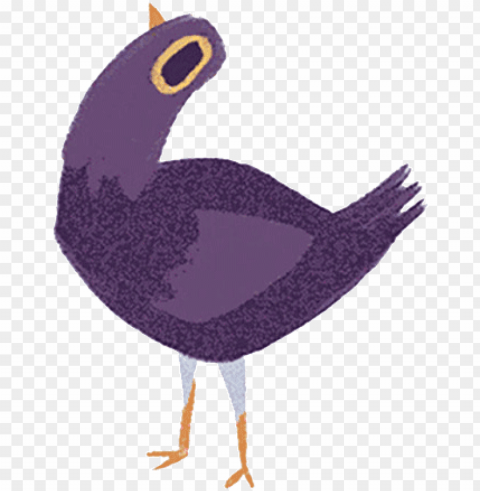 Facebook Purple Bird Gif PNG Graphic Isolated With Clarity