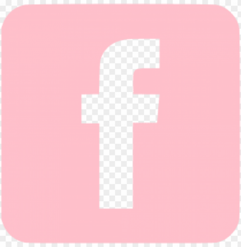 facebook rosa PNG with Transparency and Isolation