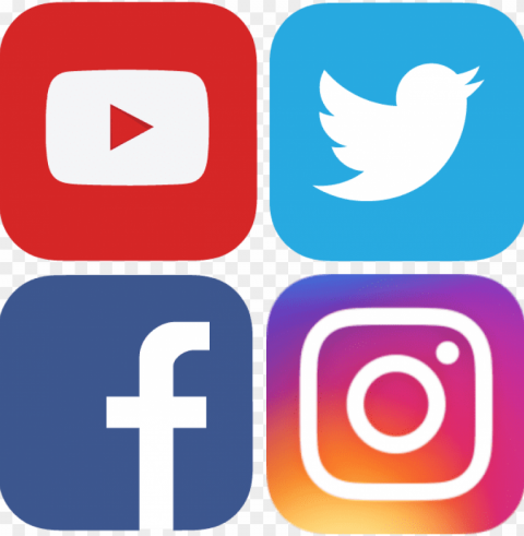 facebook twitter instagram icons - social media icons facebook twitter instagram youtube PNG files with transparent canvas collection
