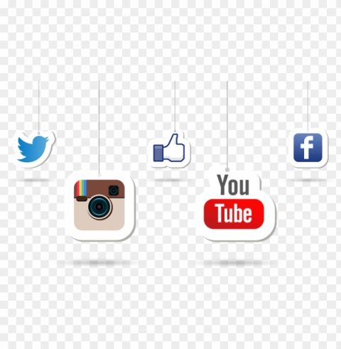 facebook twitter instagram icons vector - twitter facebook instagram youtube logo Isolated Character in Transparent Background PNG