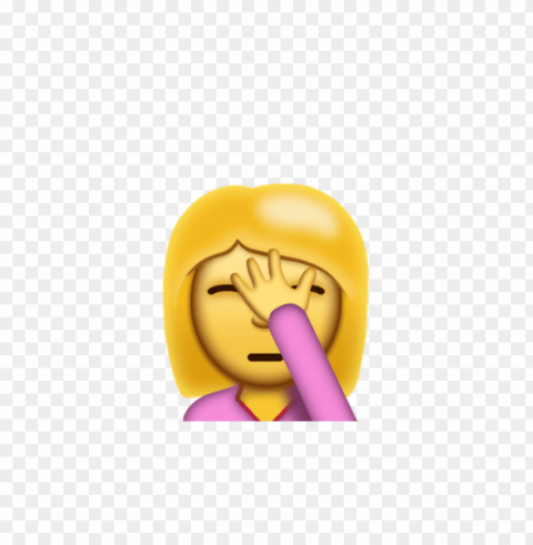 facepalm emoji Transparent PNG Isolated Element
