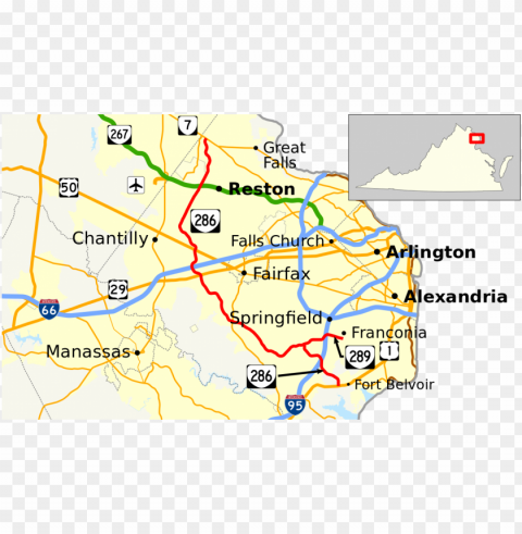fairfax county map cities PNG transparent images for websites