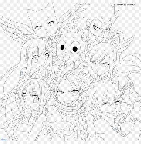 fairy tail coloring pages chibi - fairy tail para colorir Clear Background PNG with Isolation