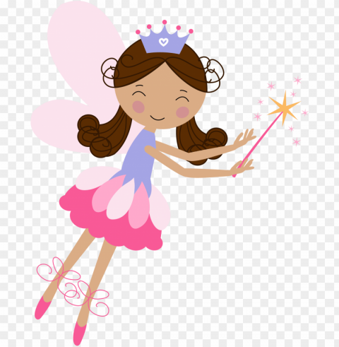 fairy with magic wand silhouette clip art - fairy clipart PNG Image with Transparent Isolated Design