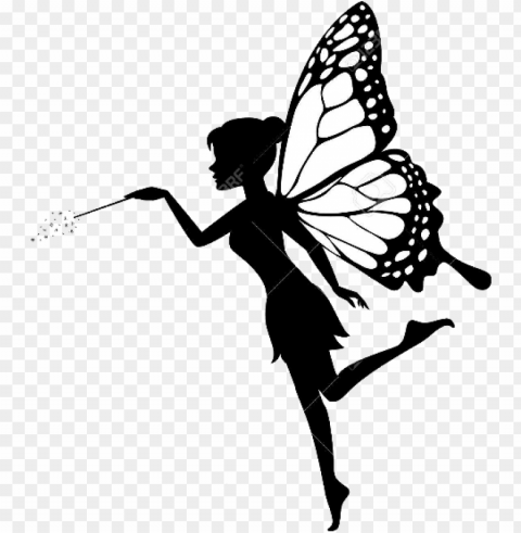 fairy with wand silhouette PNG transparency images PNG transparent with Clear Background ID 27754426