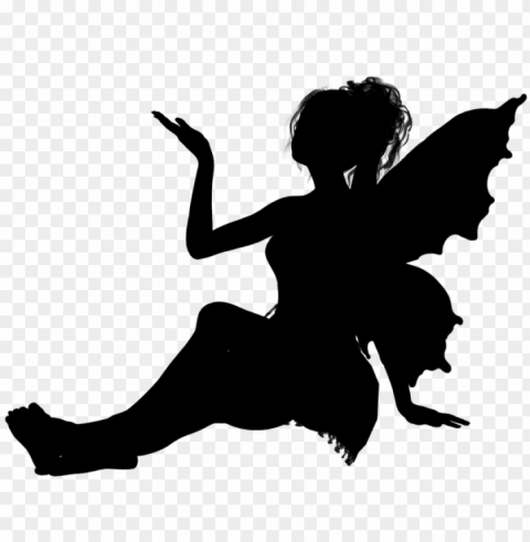 fairy10 fairy silhouettes - crafts printable fairy silhouette PNG no background free