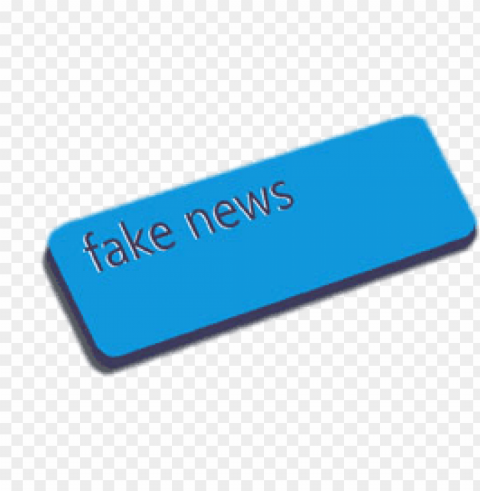 fake news blue button PNG with alpha channel