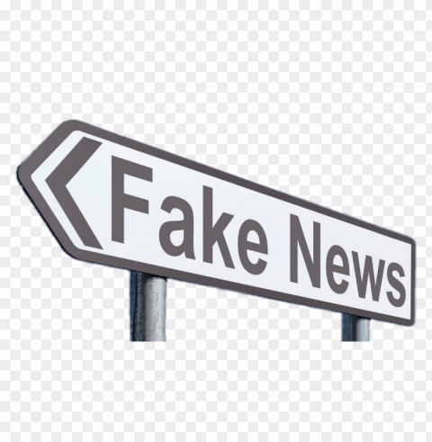 fake news direction sign PNG with alpha channel for download