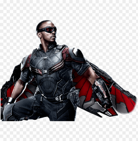 falcon hero - falcon marvel Isolated Design on Clear Transparent PNG