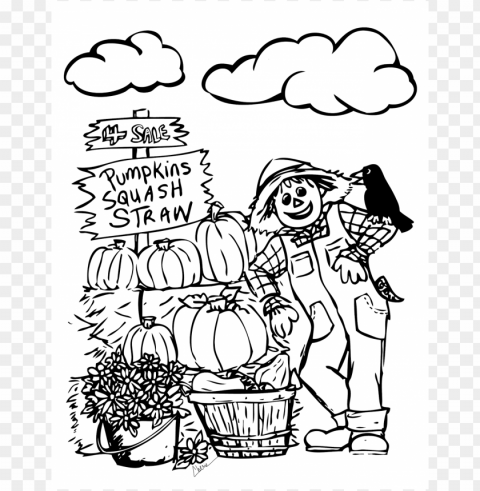 fall colors coloring sheet PNG transparent photos for presentations