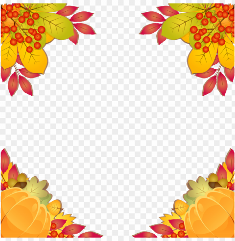 fall frame border clipart image - fall frames Free PNG images with alpha channel set