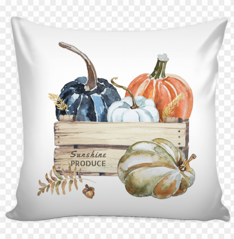 fall watercolor pumpkin throw pillow cover watercolor - love quotes pillow Isolated Artwork in HighResolution Transparent PNG