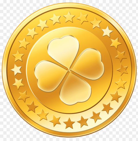 falling gold coins Isolated Item with Transparent PNG Background
