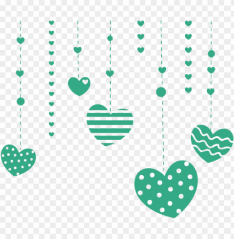 falling heart cliparts - heart polka dot HighResolution Isolated PNG Image