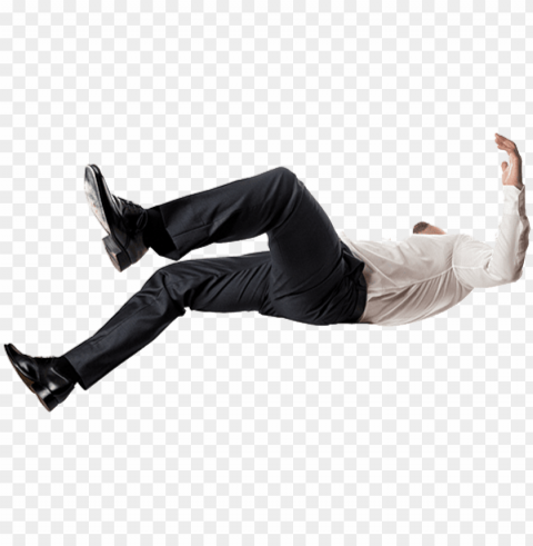 falling person - man falling down Isolated Subject in Transparent PNG Format