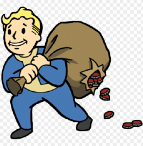 fallout 3 vault boy vector library download - you run barter tow Isolated Subject with Clear Transparent PNG