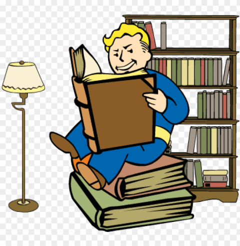 fallout clipart perk art - fallout vault boy intelligence PNG with transparent background for free