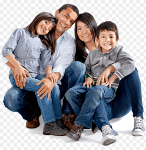 familia latina - asian family Isolated Object on Clear Background PNG