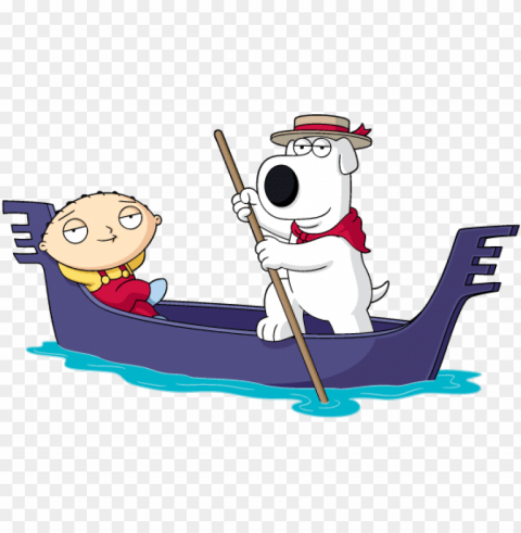 family guy - family guy road to venice lithograph print PNG Image Isolated with Transparent Clarity