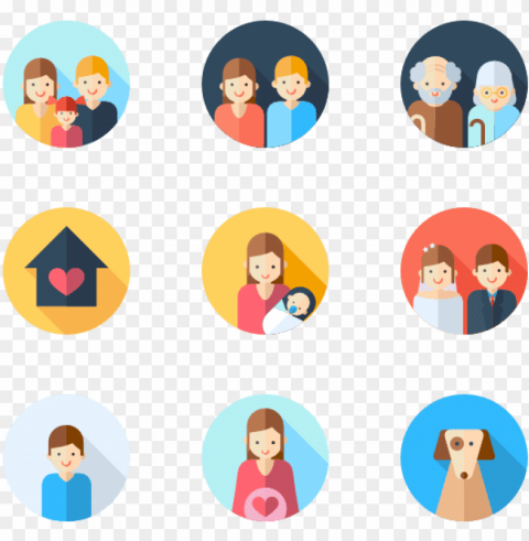 family icon Isolated Item on Transparent PNG Format PNG transparent with Clear Background ID abc7fb55