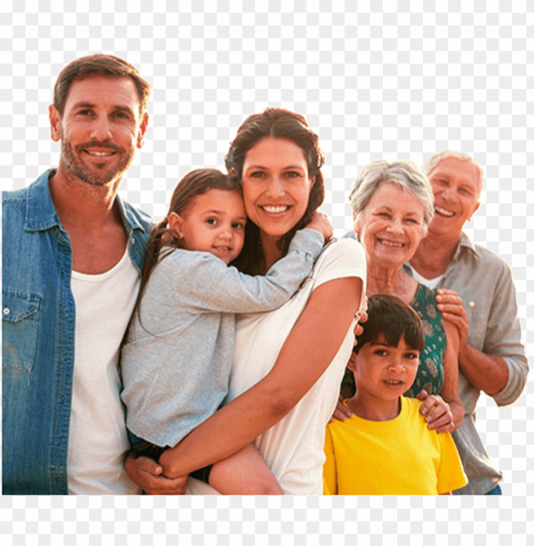 family on beach image - family ClearCut Background PNG Isolated Subject
