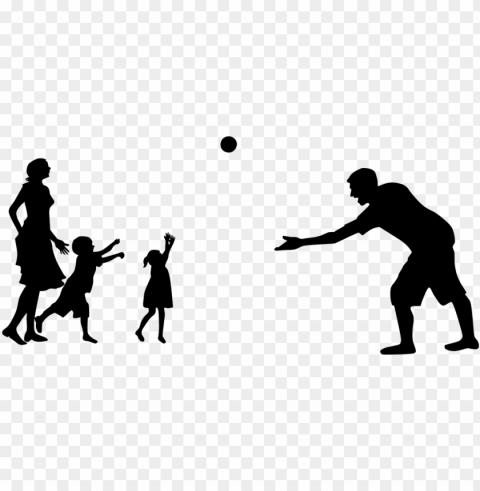 family playing silhouette Transparent background PNG artworks PNG transparent with Clear Background ID 9f5f2bdf