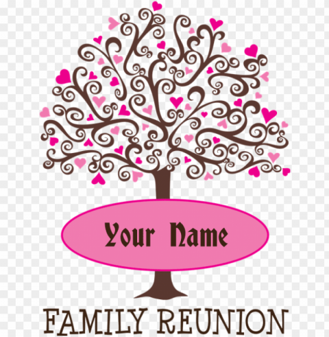 family reunion t shirts with trees - family tree reunion shirt Isolated Illustration on Transparent PNG