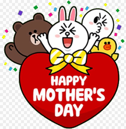 family special - happy mother's day line PNG images without licensing PNG transparent with Clear Background ID d928b404