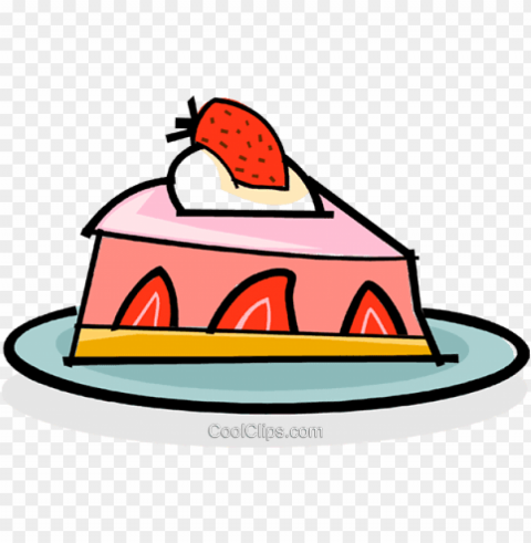 fancy dessert royalty free vectorillustration - strawberry pie PNG Image with Clear Background Isolation