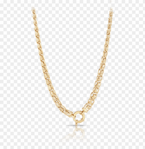 fancy euro necklace made in 9ct yellow gold - egyptian gold chain patter Transparent PNG Isolated Subject Matter