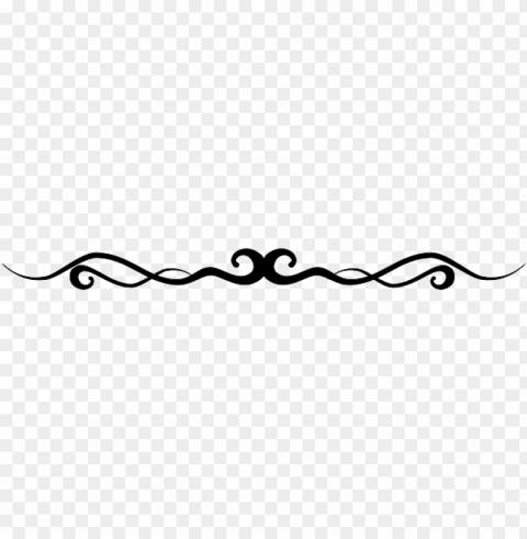 fancy line PNG Isolated Design Element with Clarity
