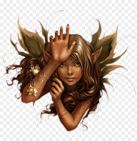 fantasy fairy head golden picture - fairy transparent Free PNG