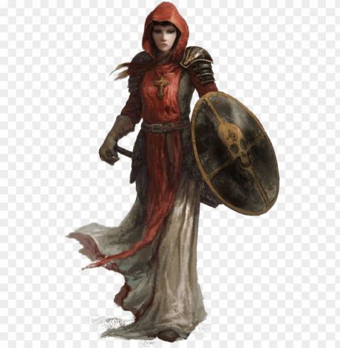 fantasy women warrior file - female human d&d cleric Free download PNG images with alpha transparency
