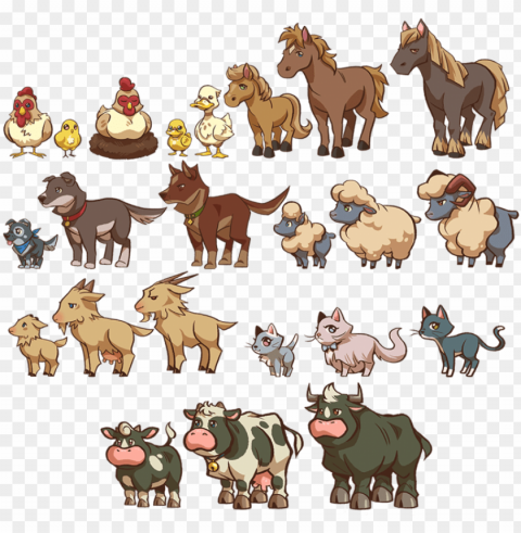 farm animals - animal farm animals PNG images with clear alpha channel