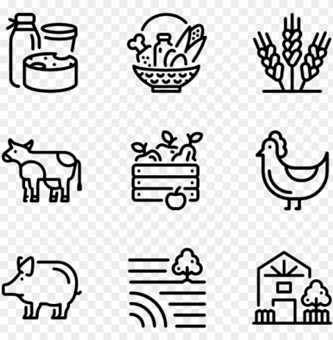 farmer packs vector - family icon outline PNG images with no background essential
