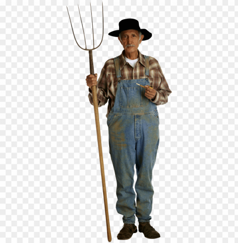 farmer Clear Background PNG Isolation