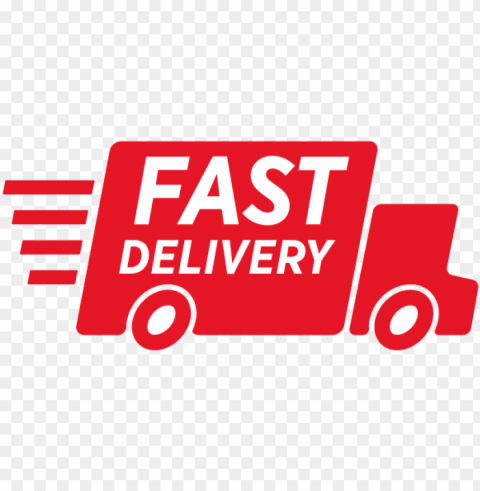 fast delivery icon red 01 - fast delivery icon Isolated Design Element in Clear Transparent PNG
