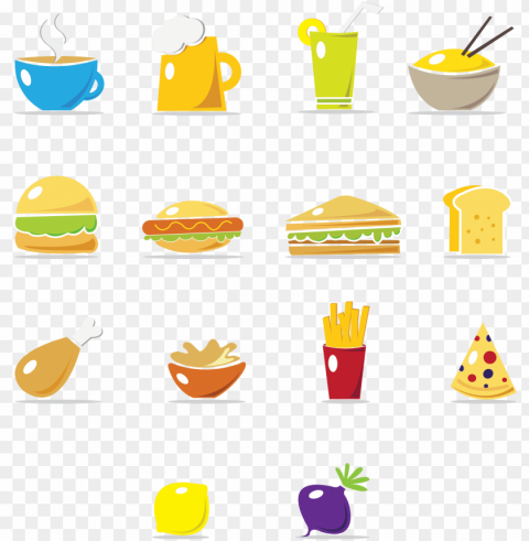 fast food icon spring icons Transparent PNG Isolated Artwork