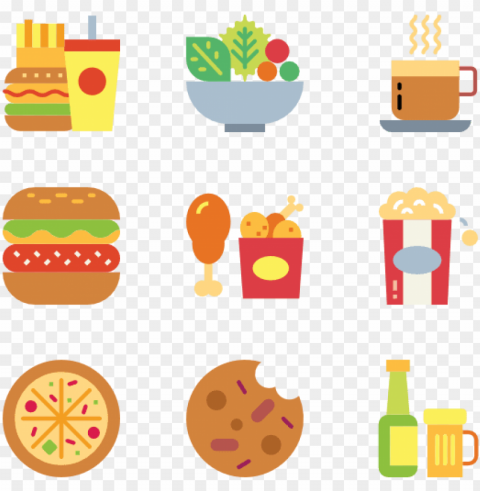 fast food - fast food icons PNG files with alpha channel assortment