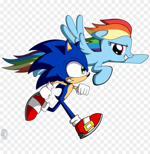 fastest friends forever by az derped unrn - sonic unrnio ClearCut Background Isolated PNG Art PNG transparent with Clear Background ID e76d6e6e