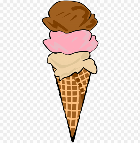 fastfood food dessert icecream cone waffle - ice cream cone Isolated PNG Item in HighResolution