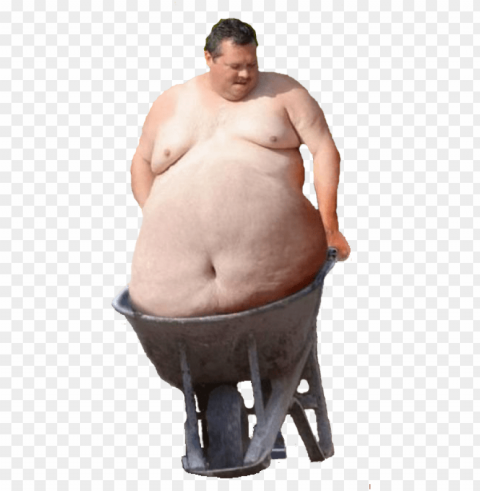 fat man fat man - fat guy at mcdonalds HighQuality Transparent PNG Isolated Artwork