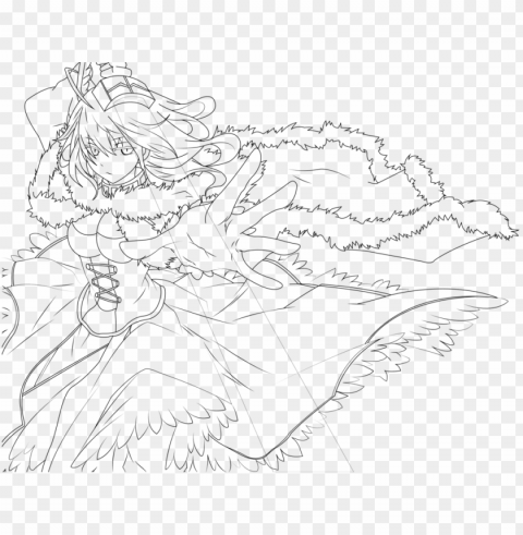 fate anime lineart - line art Transparent PNG images with high resolution