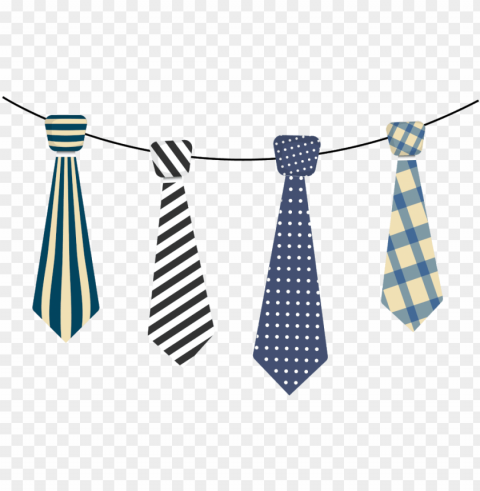 fathers day tie PNG Illustration Isolated on Transparent Backdrop