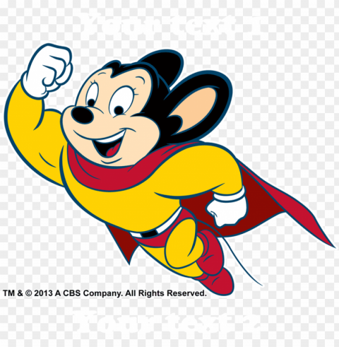 favorite - mighty mouse here i come to save Transparent PNG Isolated Artwork