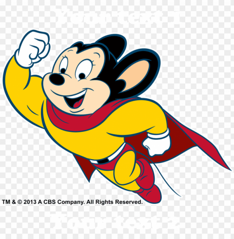 Favorite - Mighty Mouse Here I Come To Save Transparent PNG Isolated Artwork